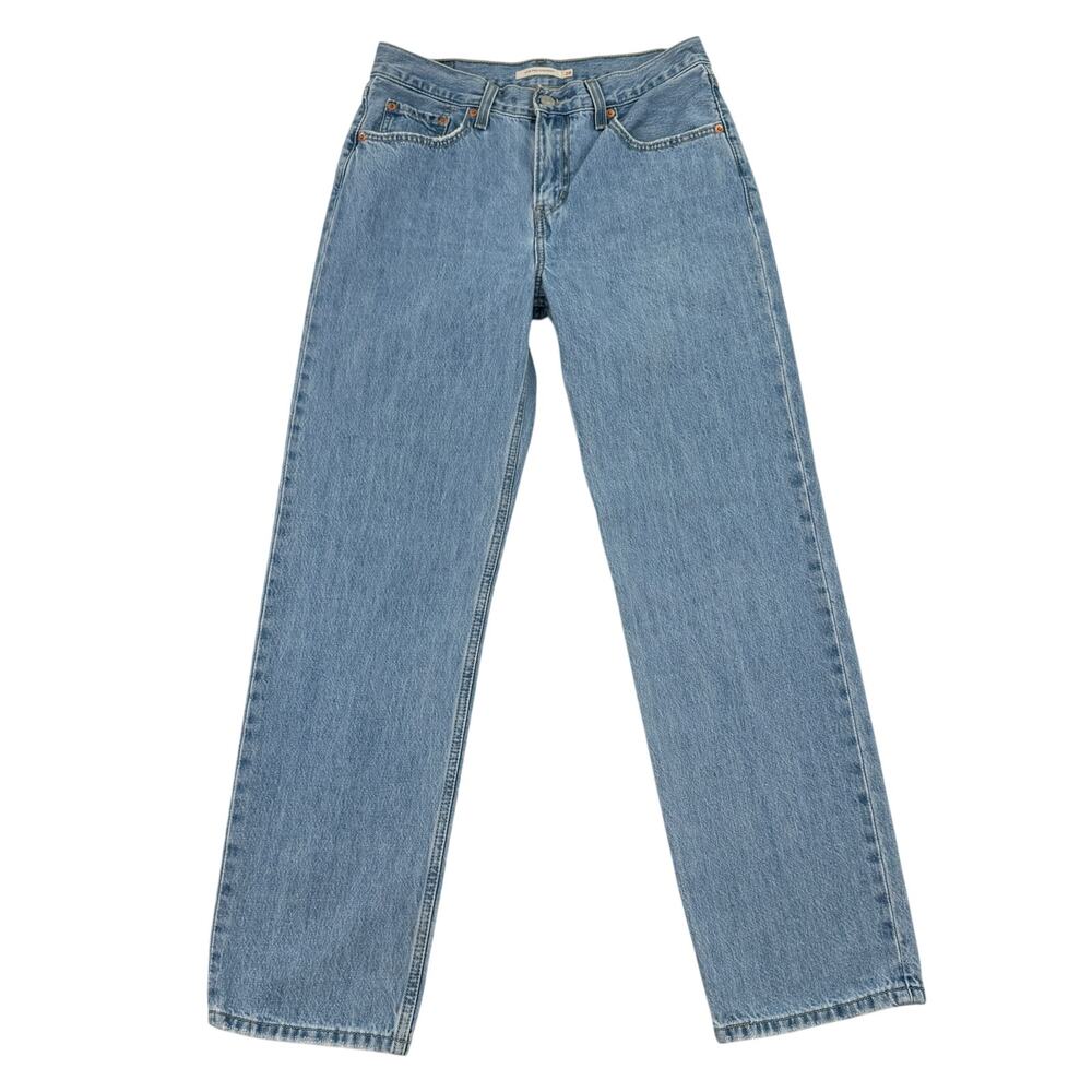 Levi's Low Pro Straight Jeans W28 Light Wash 90s Y2K Vibes Straight Leg - Picture 6 of 14